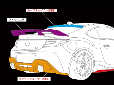 ZN8 GR86 GT-S リアウィング タイプ1 FRP製 | Autostyle