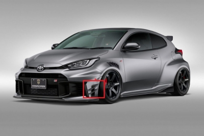 GR ヤリス 後期 AIMGAIN SPORT フロントバンパーカナード カーボン製