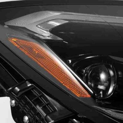 LEDライト 3本セット シルバー ブラック RZ34 フェアレディZ NOVA シリーズ LED プロジェクター ヘッドライト