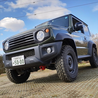 JB74W ジムニーシエラ 純正バンパー用 牽引フック 9mm厚 フロント左