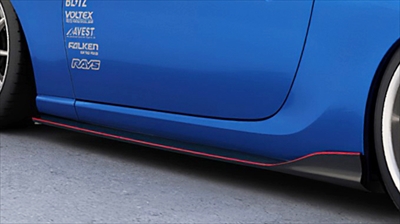 ZC6 BRZ SPORTS LINE サイドアンダースポイラー 純正フェンダー専用