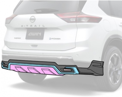 T33 エクストレイル 後期 AWIN リヤバンパースポイラー | Autostyle