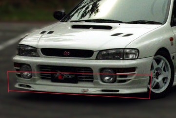 GC8 フロントスポイラー WRXバンパー用 Ver1-4 | Autostyle