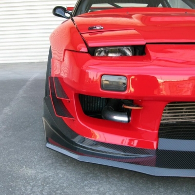 180SX Type2用 フロントカーボンカナードツイン | Autostyle