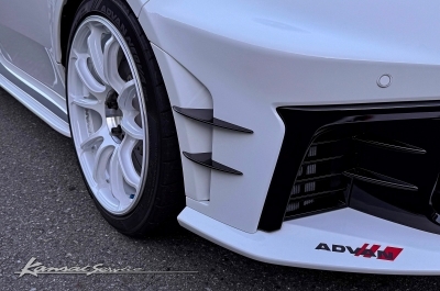 GR ヤリス GXPA16 M/C後 フロントカナードフィン 綾織カーボン | Autostyle