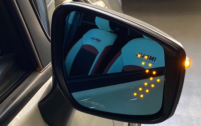 E12 ノート 後期 IMPUL マルチファンクション LED ブルーミラー