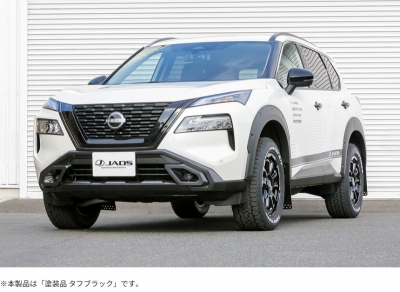 X-TRAIL T33系 フロントガーニッシュセミグロスブラック塗装 T33系 エクストレイル（25.08～) フェンダーガーニッシュ type-X 塗装