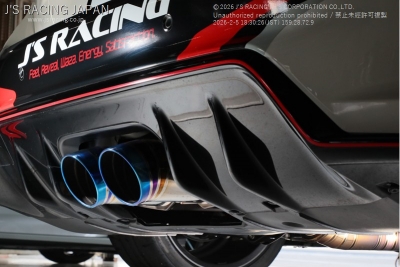 FL5 シビックタイプR J'S RACING ZXフルチタンマフラー 76RS リーガル