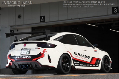 FL5 シビックタイプR J'S RACING ZXフルチタンマフラー 76RS リーガル
