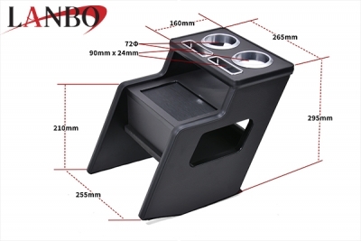 DA17V エブリイバン LANBO センターコンソールボックス ピアノブラック 