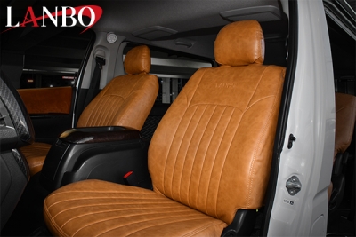 200系 ハイエース S-GL 標準/ワイド共通 LANBO レザーシートカバー 