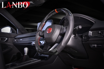 シビック TypeR FL5 LANBO プレミアムスポーツ ステアリング ウェット