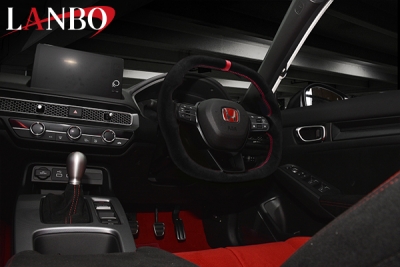シビック TypeR FL5 LANBO プレミアムスポーツ ステアリング スクエア