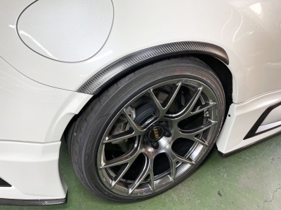 納期8-9ヵ月前後｣ ZN8 GR86 ドライカーボン リヤフェンダーモール左右