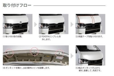 美品 ハイエース 200系 ワイド ボンネット フードパネル パールホワイト ハイエース 200系 標準ボディ レガンス ファイバーボンネットパネル 1