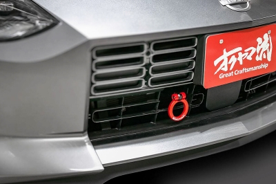 RZ34 フェアレディZ フリップアップ トーイングフック フロント レッド