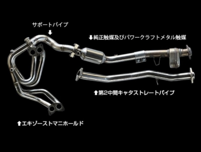 ZD8 BRZ 第2中間キャタ ストレートパイプ | Autostyle