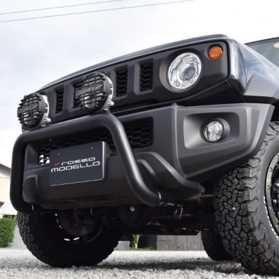 JB74W ジムニーシエラ フロントバンパーガード ランプステー付き 