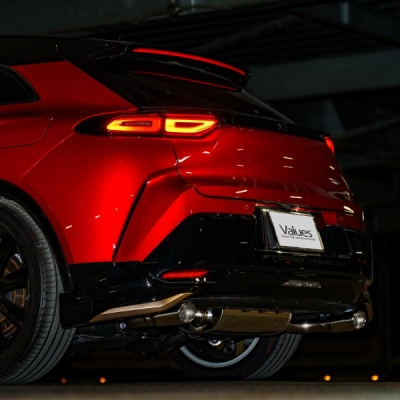 クラウンスポーツ HEV専用 AZSH36W オーバルテール 左右出しマフラー
