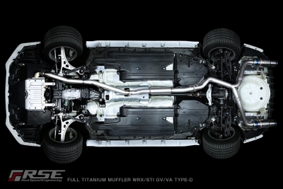 GV/VA WRX STi フルチタンマフラーキット TYPE-D | Autostyle