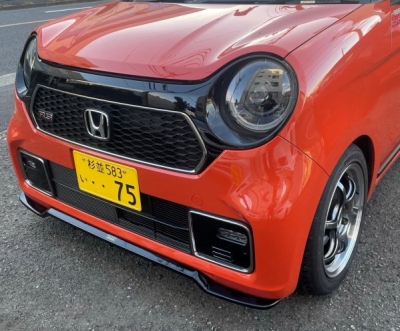 JG3 N-ONE RS フロントリップスポイラー クリスタルブラックパール塗装