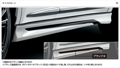 ハリアー 60/65 モデリスタ Ver.2 サイドスカート 素地 | Autostyle