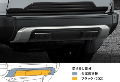 250 ランドクルーザー MODELLISTA リアバンパーガーニッシュ | Autostyle