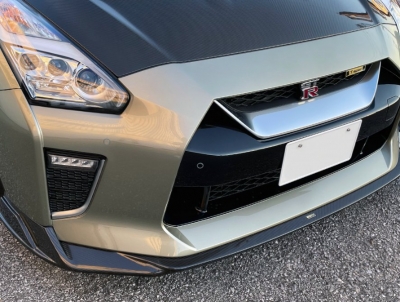 GT-R R35 MY17-22 ドライカーボンフロントリップスポイラー17S 素地
