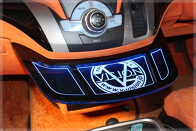 V-VISION オデッセイ RB3 RB4 センターテーブル 車内テーブル オデッセイ RB3/4 フロントセンターテーブル LEDカラー：ブルー