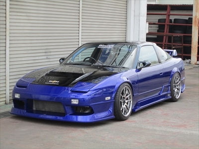 180SX GLARE オーバーフェンダー TYPE1 フロント左右セット 30mmワイド