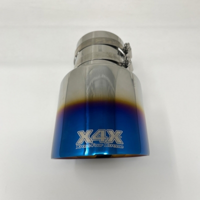 デリカ D:5 前期・中期型用 ExTTシリーズ マフラーカッター/ブルー 